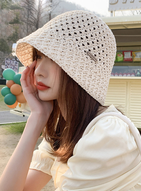 帽子女ins潮春夏渔夫帽时尚韩版