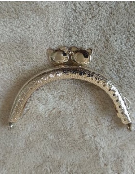 DIY毛线手工包配件银色半圆方形口金材料配件包链口金包