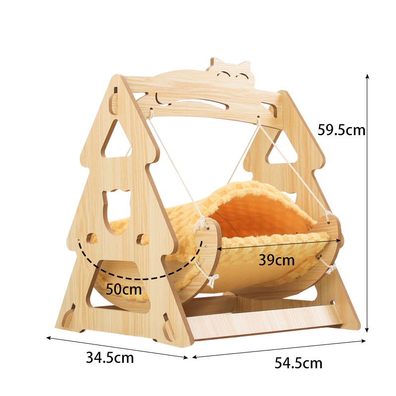 猫吊床挂式悬挂式猫咪秋千阳台四季通用晒太阳吊篮冬季保暖猫窝