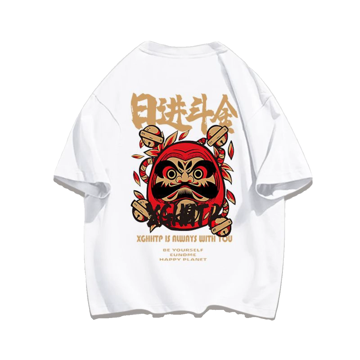 重磅纯棉美式复古日进斗金印花短袖T恤情侣装宽松ins夏季上衣男女,淘宝优惠券,粉丝福利购,淘宝优惠卷