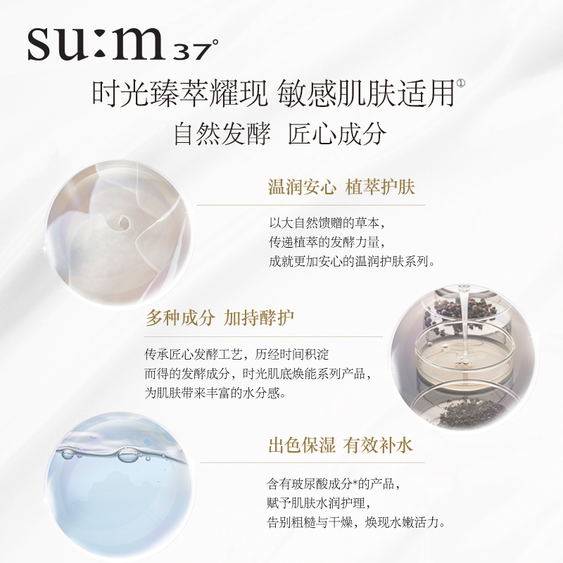 【520礼盒】苏秘sum37°时光肌底补水保湿水乳套装礼盒护肤-图1