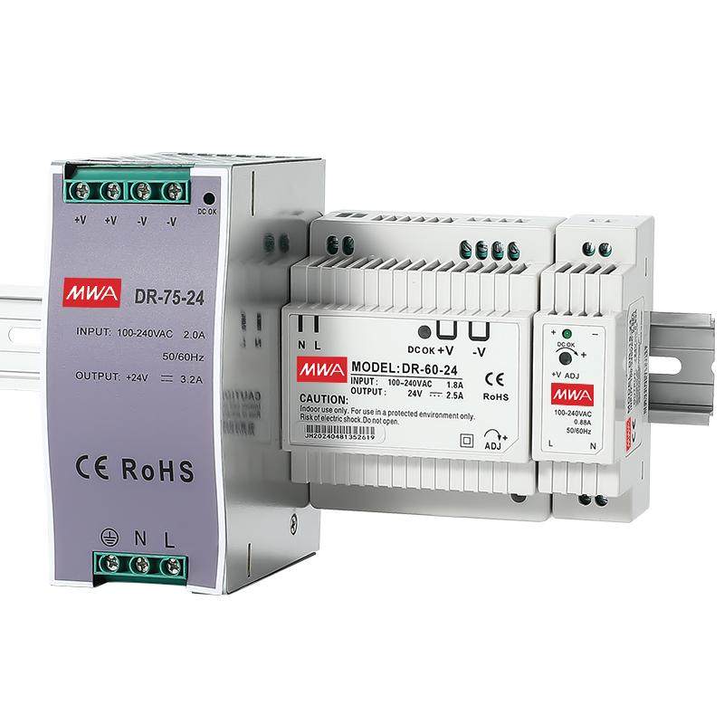 DR-60-24导轨开关电源12V48V工控15W30W45W75W120W240业2.5A0.63A,淘宝优惠券,粉丝福利购,淘宝优惠卷