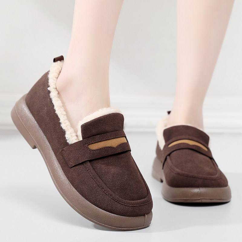 冬季老北京布鞋女士棉鞋软底时尚百搭休闲鞋加绒加厚一脚蹬妈妈鞋,淘宝优惠券,粉丝福利购,淘宝优惠卷