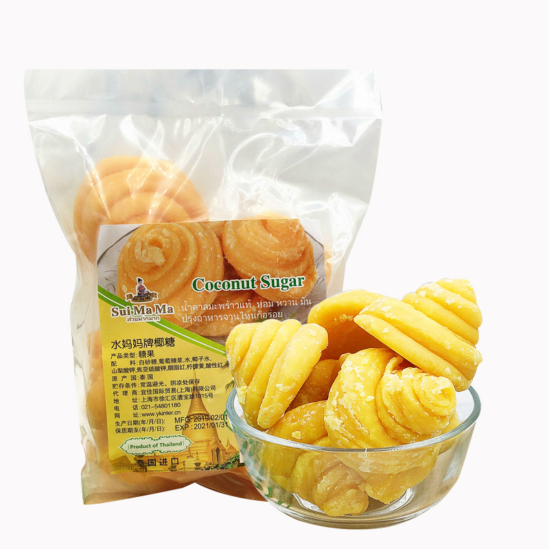 泰国水妈妈椰糖500g*5袋原装进口椰饼堆椰子糖甜品食材调味糖包邮-图3