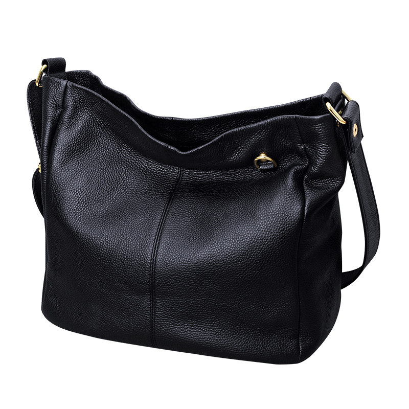 高级感水桶包2025新款时尚真皮女包女士大容量大气桶包单肩斜挎包,淘宝优惠券,粉丝福利购,淘宝优惠卷