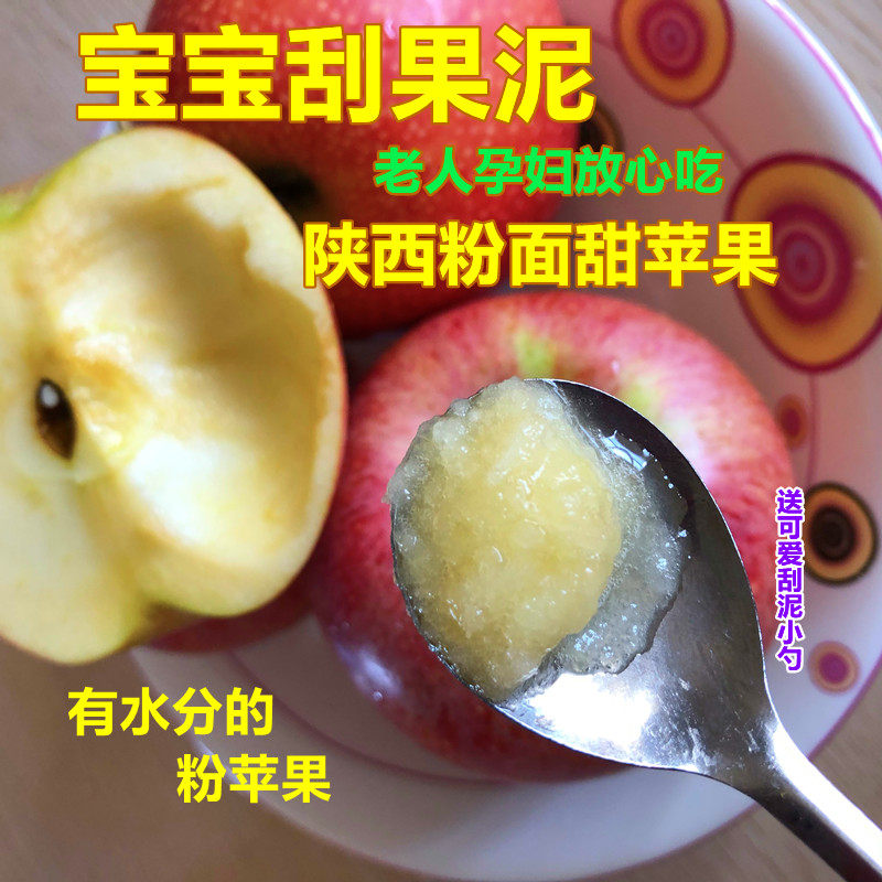 现货 粉面沙甜苹果宝宝刮泥婴儿老年人吃的孕妇新鲜棉绵水果包邮