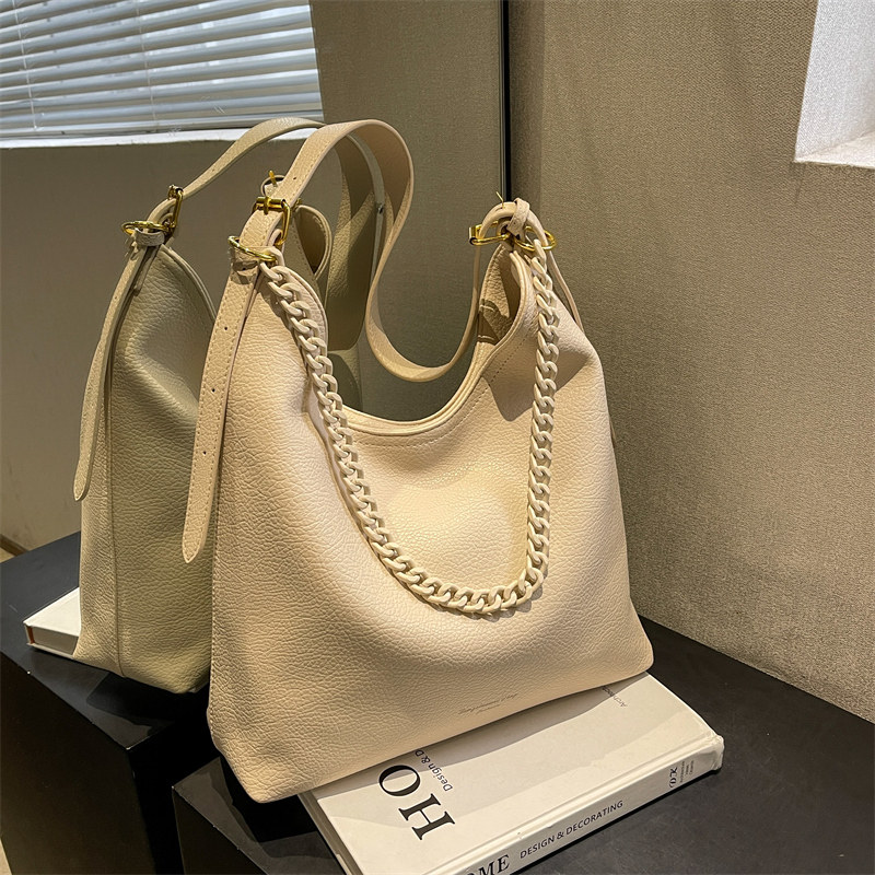 大容量包包女2025新款小众设计简约链条单肩斜挎包上班通勤托特包,淘宝优惠券,粉丝福利购,淘宝优惠卷