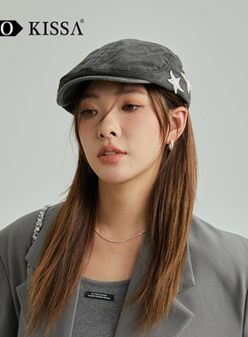 复古做旧鸭舌帽女百搭牛仔