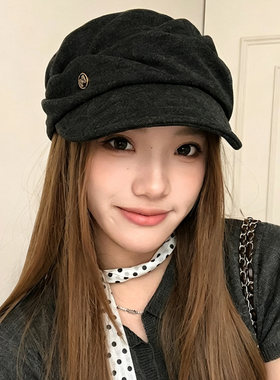 2026新款复古显脸小女款贝雷帽