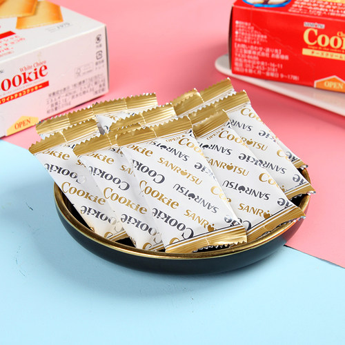 日本进口三立夹心饼干薄脆巧克力芝士曲奇喜饼结婚专用休闲小零食 - 图0