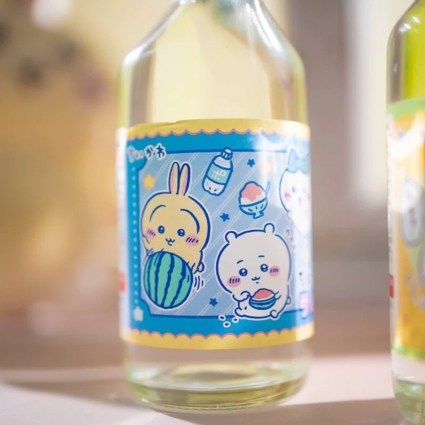 日本进口齐藤chiikawa吉伊卡哇波子汽水碳酸饮料限定版收藏玻璃瓶,淘宝优惠券,粉丝福利购,淘宝优惠卷