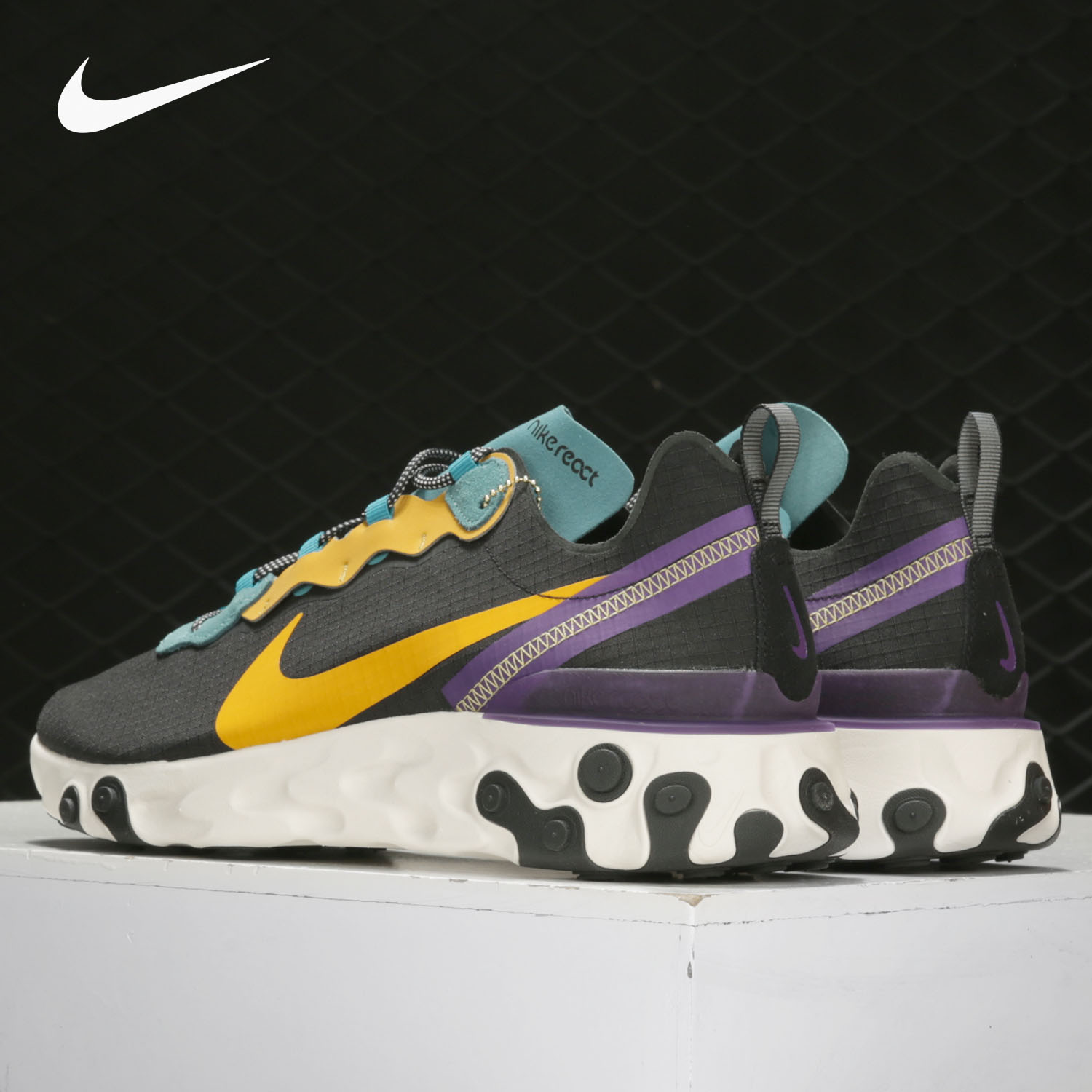 Nike/耐克正品React Element 55 男子减震运动跑步鞋 CI9593 - 图2