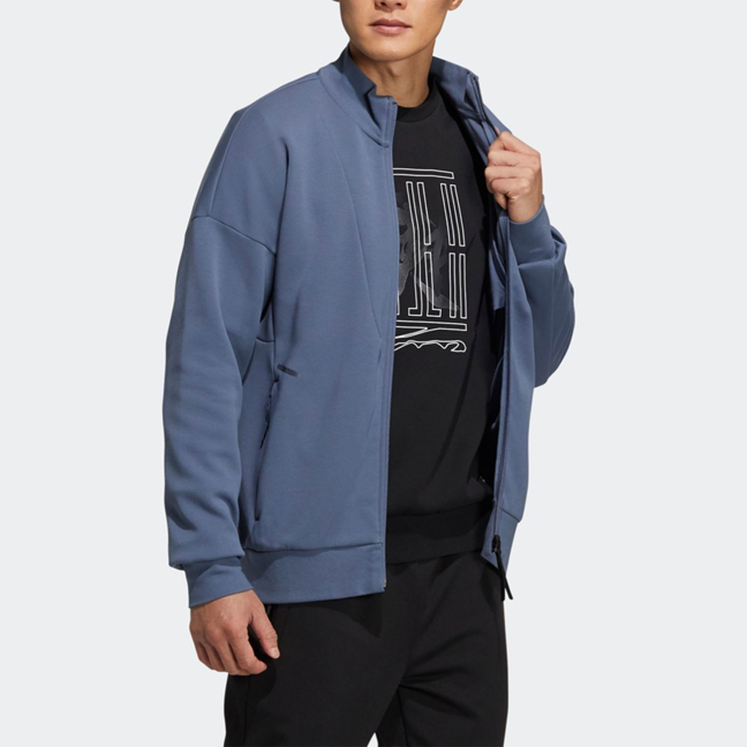 Adidas/阿迪达斯正品春季新款男子休闲武极系列外套HE5127 - 图1