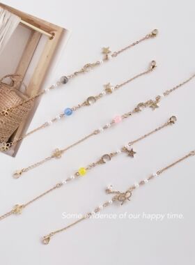 口罩链合金短款眼镜链