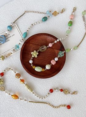 天然石异域风情原创清新串珠项链