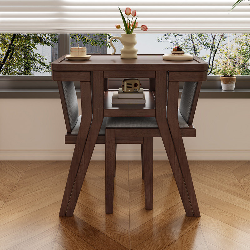 阳台休闲桌椅软包全实木小茶几一桌两椅套装小户型餐椅阳台茶桌,淘宝优惠券,粉丝福利购,淘宝优惠卷