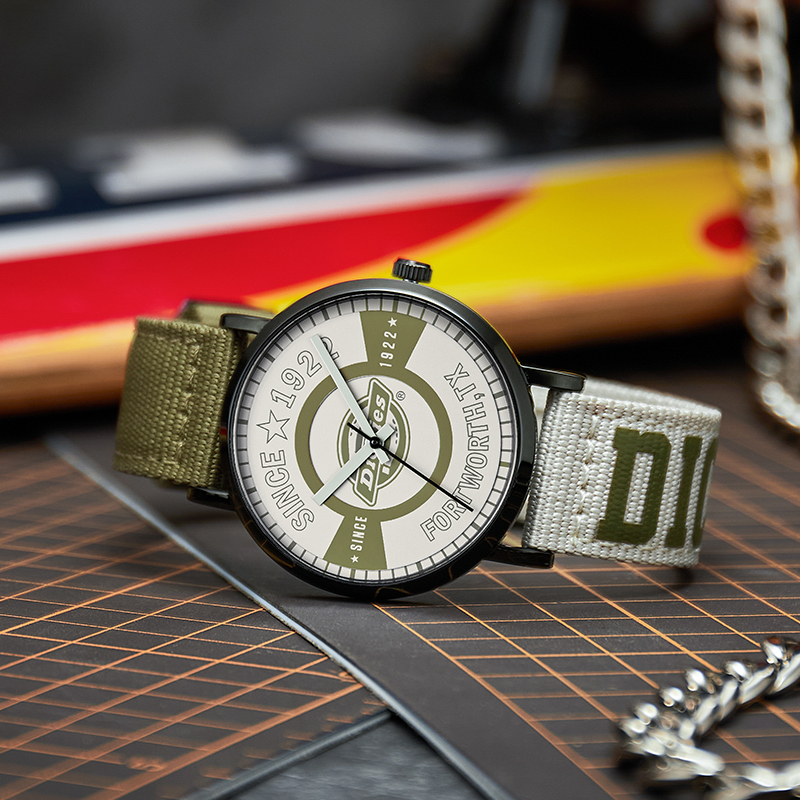 dickies旗舰店潮流户外撞色石英表 dickies手表欧美腕表