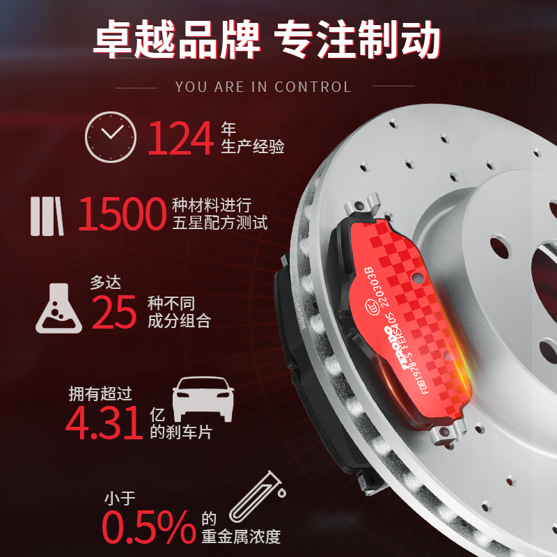 菲罗多后刹车片FDB956B-S适用于本田思域凌派思铭比亚迪F6汽车 - 图2