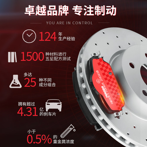 菲罗多前后刹车片适用长城哈弗H5H6H7WEY魏牌VV5 6 7坦克300p8汽 - 图2
