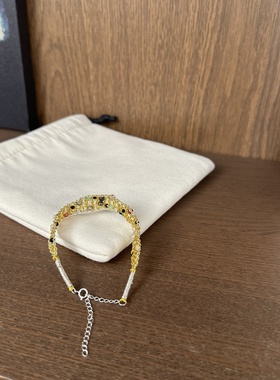 黑发晶~蓝碧玺~安德森长石手链