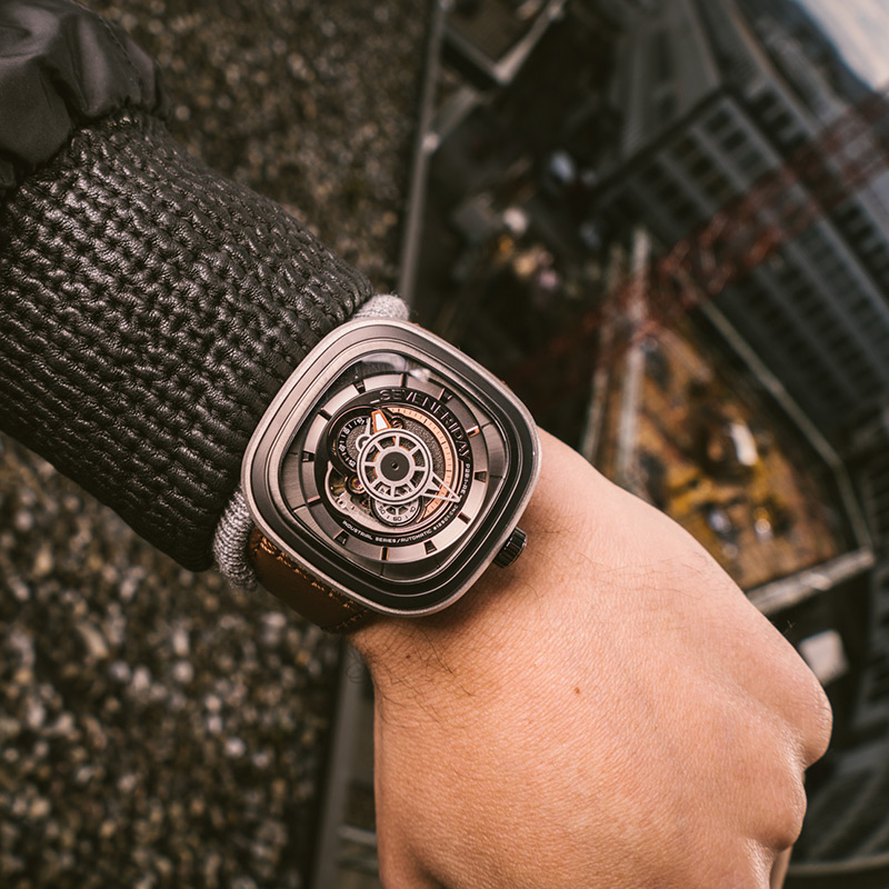 【官方正品】Sevenfriday七个星期五瑞士男全自动机械腕表P2B/01