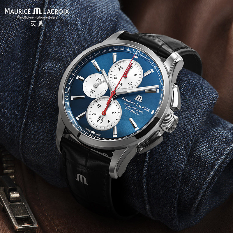 【新品】MauriceLacroix艾美瑞士正品牛皮表带原装夜光机械手表男 【新品】MauriceLacroix艾美瑞士正品牛皮表带原装夜光机械手表男