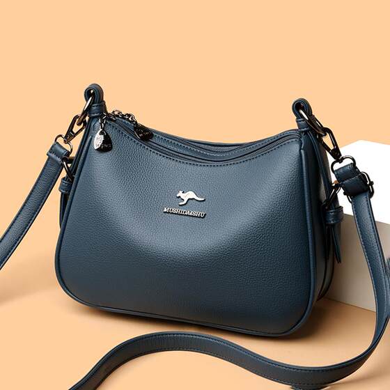 Brand genuine leather women's bag soft cowhide shoulder crossbody bag