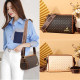 Branded shoulder crossbody bag genuine leather printed first layer cowhide