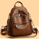 Brand genuine leather backpack large capacity soft cowhide backpack