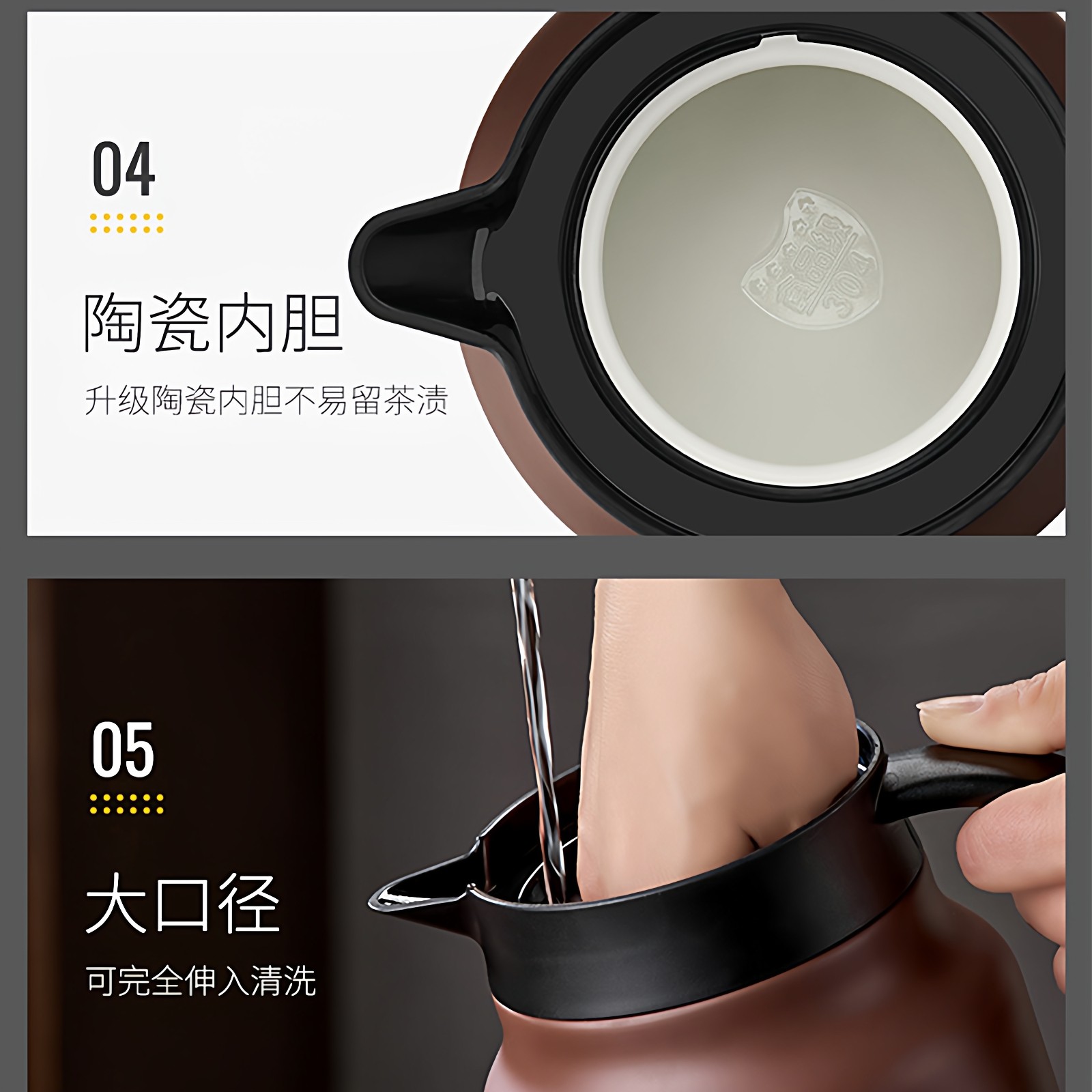 老白茶陶瓷焖茶壶家用办公室焖泡壶茶水分离带茶盘泡茶壶,淘宝优惠券,粉丝福利购,淘宝优惠卷