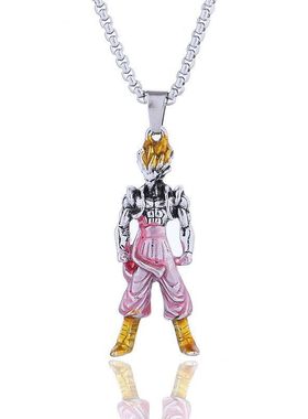 动漫新款热销个性吊坠男士小众设计高级感颈链配饰卡通钛钢项链女