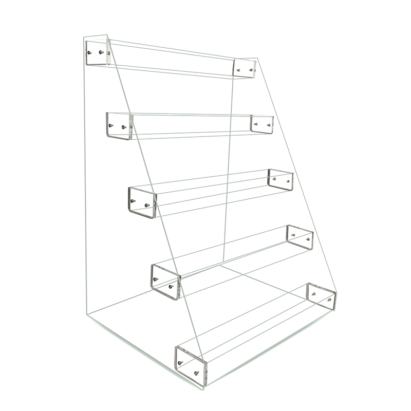 阶梯形益达口香糖架展示架亚克力置物架透明收纳架桌面上分层架子-图3