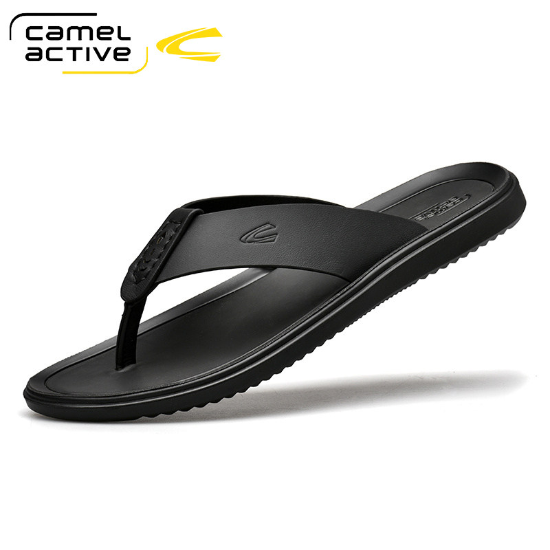 德国骆驼动感凉拖鞋男夏季室外人字拖男士真皮凉鞋子外穿沙滩鞋潮,淘宝优惠券,粉丝福利购,淘宝优惠卷