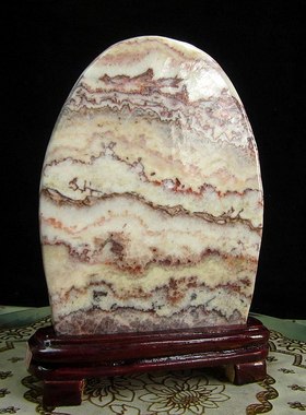 天然原石奇石国画石观赏摆件