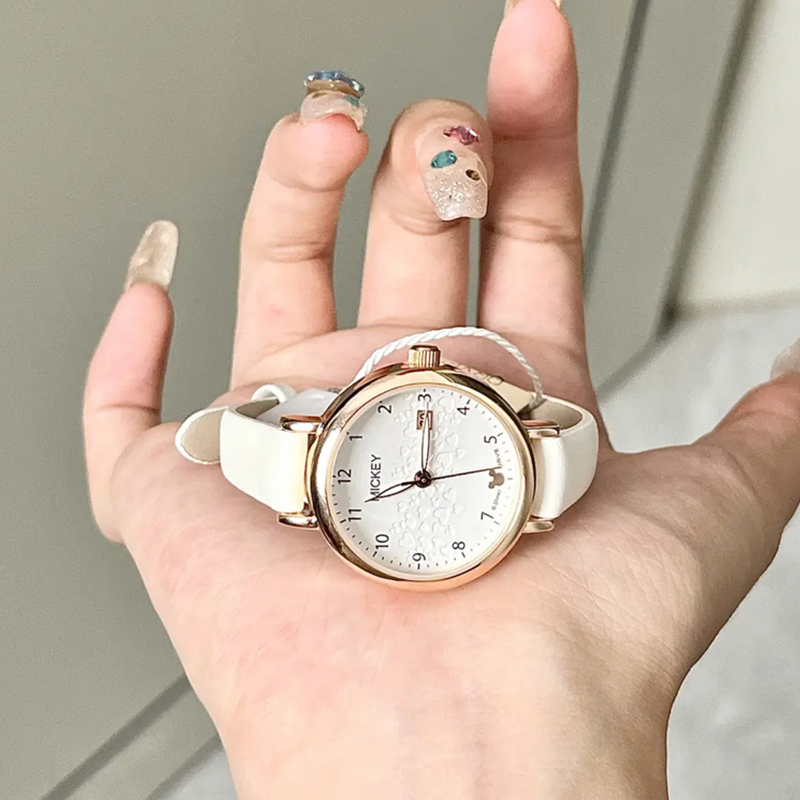 Disney迪士尼手表女款学生手表简约日历考试专用送女生生日礼物 - 图1