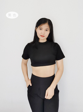 春秋季薄款纯棉韩国半高领假领子