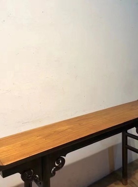 古董老家具老式玄关柜子箱子旧中堂榆木装饰道具摆件民俗老物件