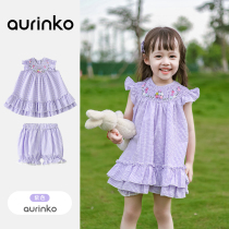 Girl Princess Dress Little Girl Foreign Air Summer Dress Woman Princess Nepotism Dress Children Skirt Summer Money Sleeveless Vest Dress