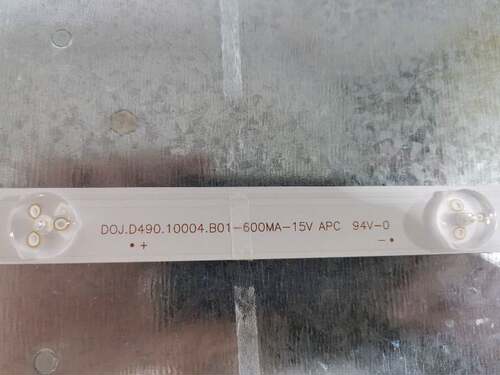 适用拼接屏49寸DP602灯条D0J DOJ.D490.10004.B01-600MA-15V背光 - 图0