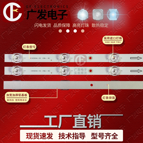 适用长虹65D5L 65D58 PRO灯条LB-C650U23-E5-B CH65DD4A-V01 V02 - 图1