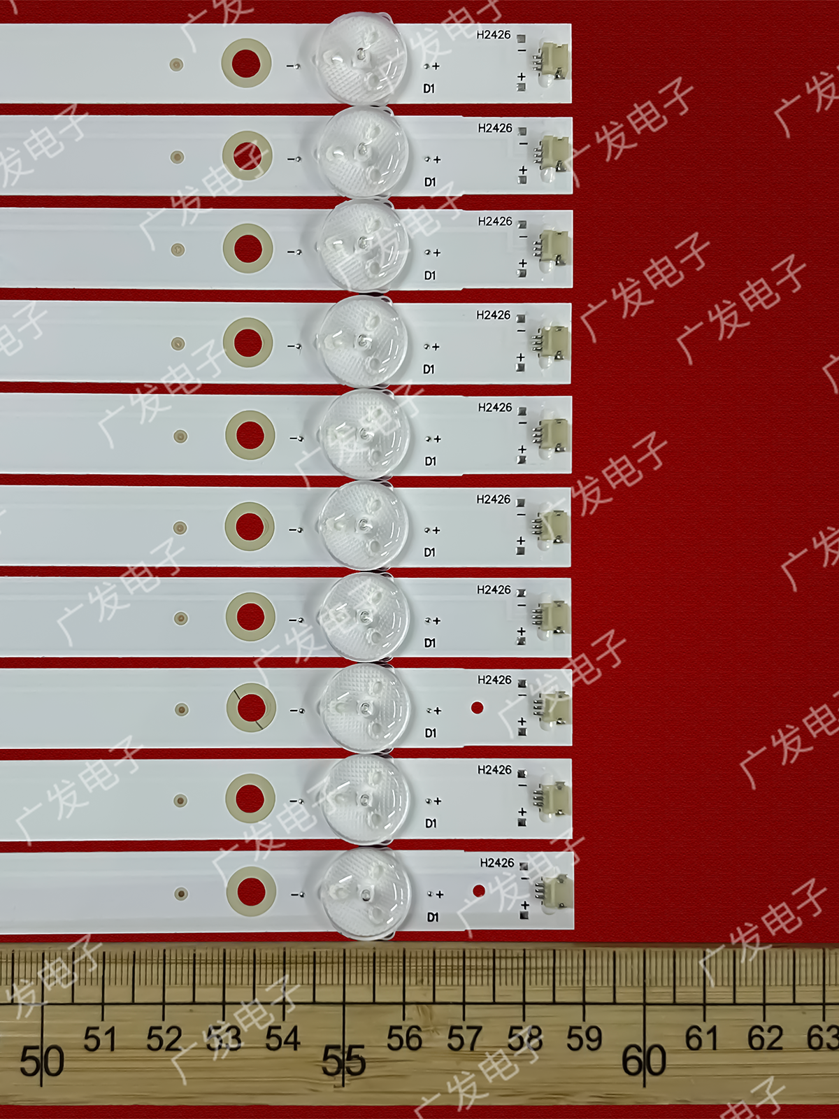 55寸拼接屏LD-S550GB灯条YC55DID-6X10-MCPCB-V0 V1 V2(2W)背光灯 - 图2