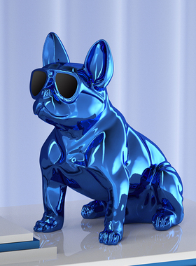 斗牛犬摆件店铺样板间北欧风开业