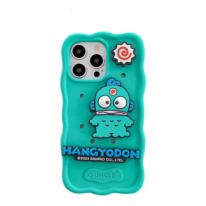 正版授权三丽鸥适用苹果15手机壳Sanrio Melody Kuromi  Hangyodon  phone case for iPhone 13 14 15Pro Max - 图3