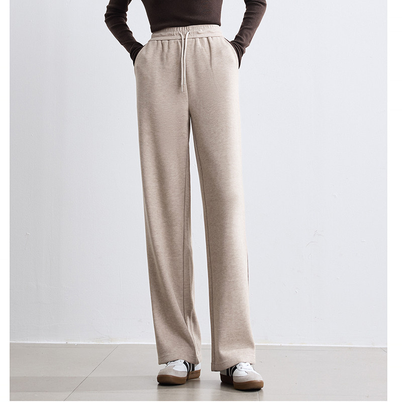 betu百图高腰卫衣裤女垂感阔腿裤2025年冬季新款显瘦休闲裤长裤,淘宝优惠券,粉丝福利购,淘宝优惠卷