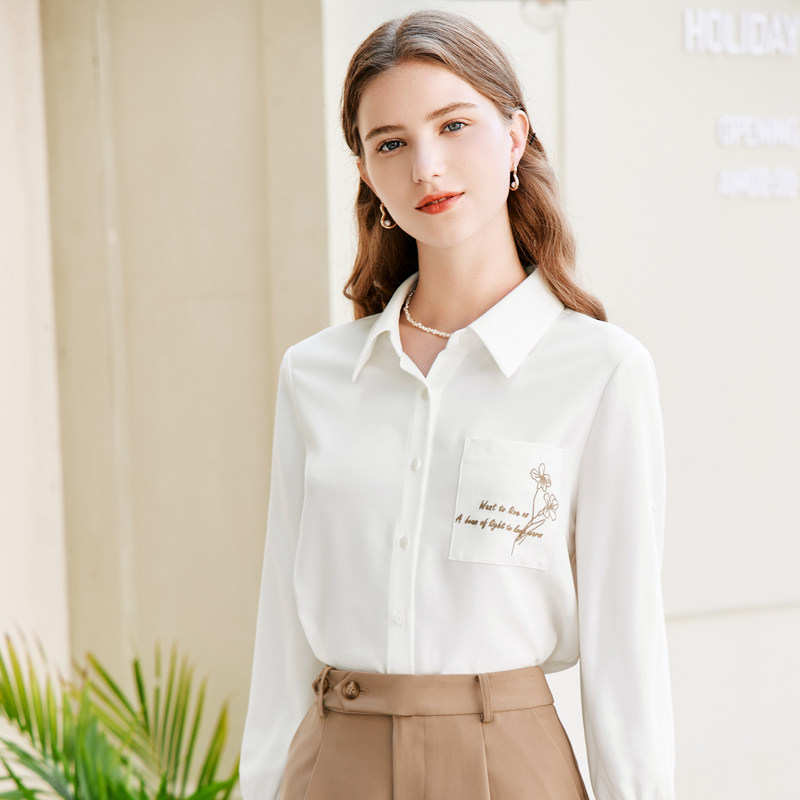 betu 2023年夏季新款字母印花白衬衣 betu衬衫