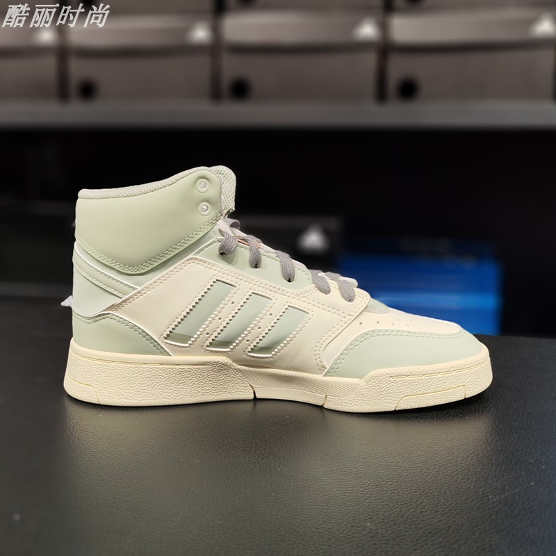 阿迪达斯女鞋款三叶草高帮板鞋adidas秋冬季2023新款正品运动鞋子