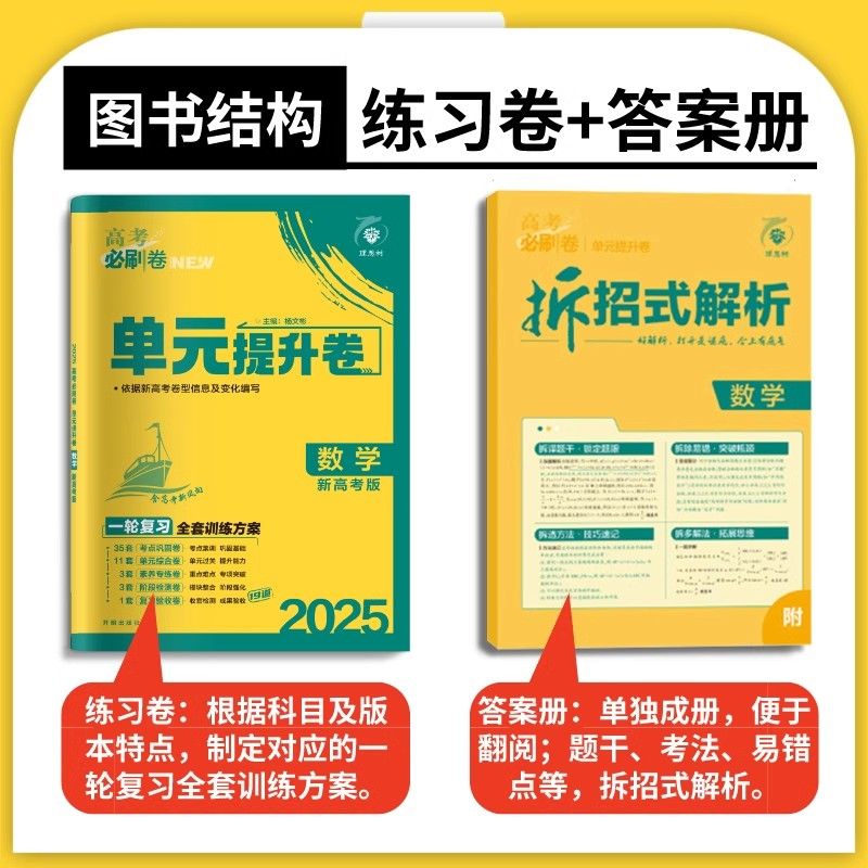 适用于2025 高考必刷卷单元提升卷数学语文英语物理化学生物地理政治历史 高中强化训练习题册一轮复习考前模拟自主冲刺资料书 - 图0