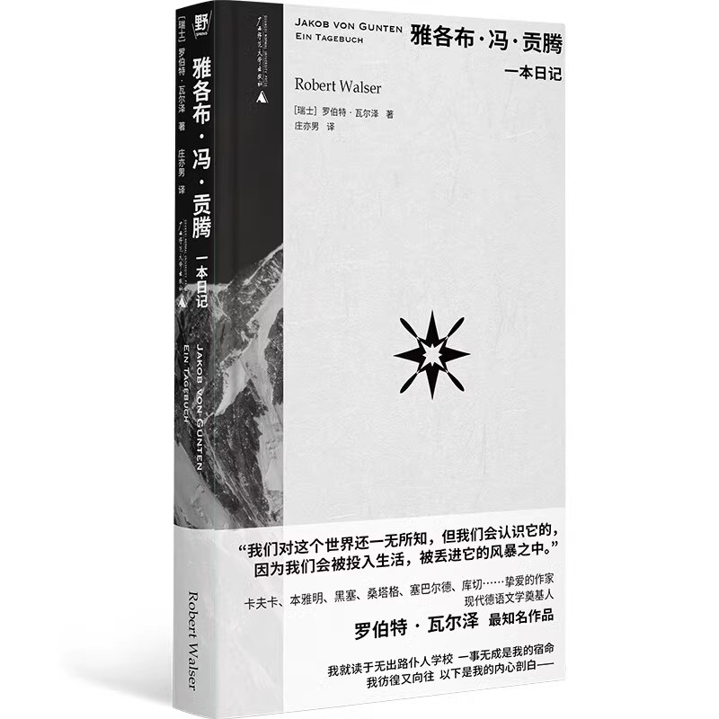 雅各布.冯.贡腾-一本日记 罗伯特瓦尔泽中短篇小说集 外国小说书籍文学 广西师范大学出版社 凤凰新华书店旗舰店正版书籍 - 图1