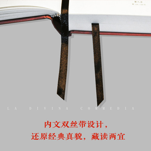 神曲 全三册 插图珍藏版  意大利语底本直译 保留原著固有行数 4000条注释  附赠汉意双语朗诵音频 意大利使馆文化处 新华书店正版 - 图2