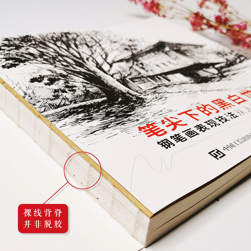 笔尖下的黑白世界 钢笔画表现技法从入门到精通 钢笔画入门教程临摹画册 速写书籍黑白线稿临摹线描手绘 人民邮电出版社 正版书籍,淘宝优惠券,粉丝福利购,淘宝优惠卷